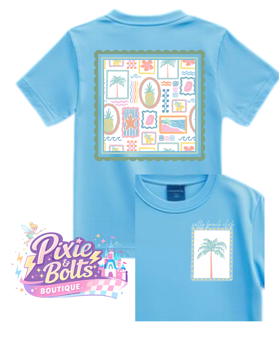 Salty Beach Club Tee